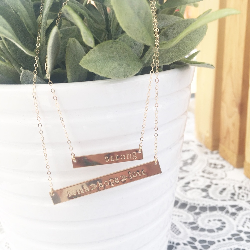 RESERVED Long Bar Coordinates Necklace